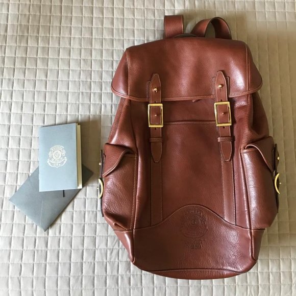 ghurka leather backpack
